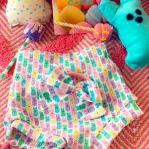 Peeps baby girl bummie set